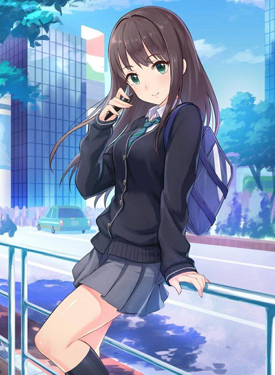Nếu bạn là fan của anime và yêu thích nét đẹp của học sinh trung học Nhật Bản, hãy xem bức ảnh về một cô nữ sinh đẹp trong anime. Tóc dài ánh bạc, đôi mắt to tròn và nụ cười tươi rói đủ để khiến bạn say mê. Hãy cùng nhìn vào vẻ đẹp trong sáng của các nhân vật trong anime học đường!