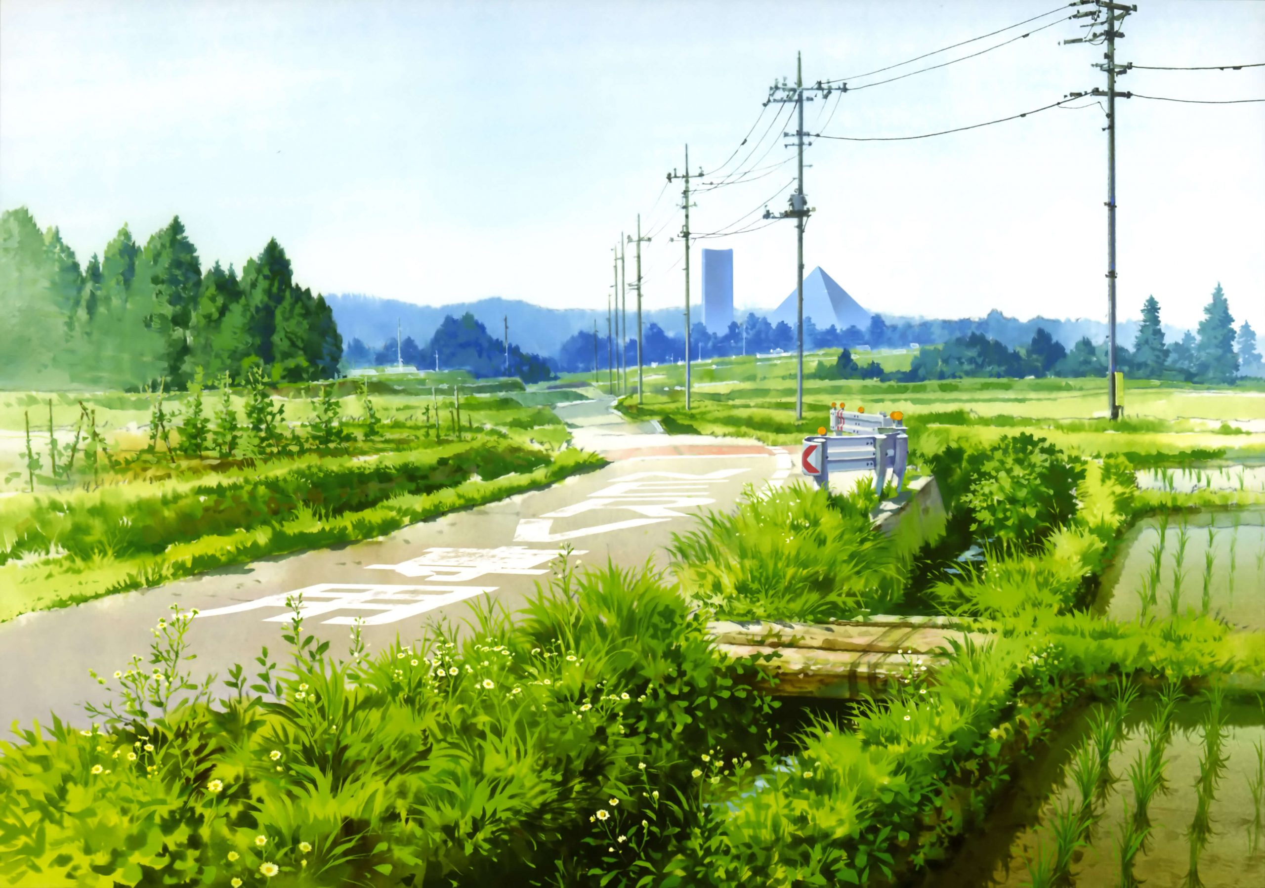Tranh vẽ cảnh quan vạn vật thiên nhiên anime tuyệt đẹp