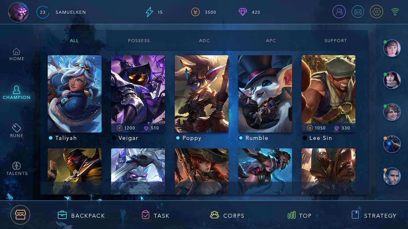 Chiêm ngưỡng hình ảnh tướng, giao diện sảnh, Shop ingame của LMHT Mobile do fan cuồng thiết kế